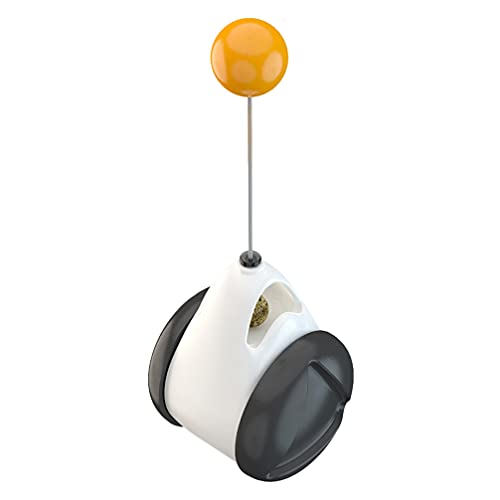 POPETPOP Juguete de Gato Interactivo Equilibrio Columpio Coche Juguetes de Gato con Bola de Hierba Gatera para Gatos Entretenimiento Caza Ejercicio