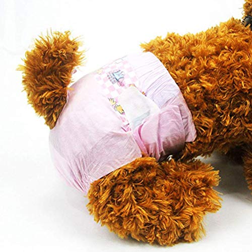 POPETPOP Pañales Desechables para Perros Hembras, Pantalones Fisiológicos Bragas Higiénicas para Perros - XXS
