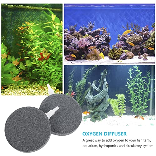 POPETPOP Pequeñas Piedras de Aire Redondo 4Pcs Tanque de Pescado Burbuja de Aire Acuario de Acuarios Piedra de Oxígeno para Acuario Difusor de Oxígeno Fish Tank Hydroponic Bump