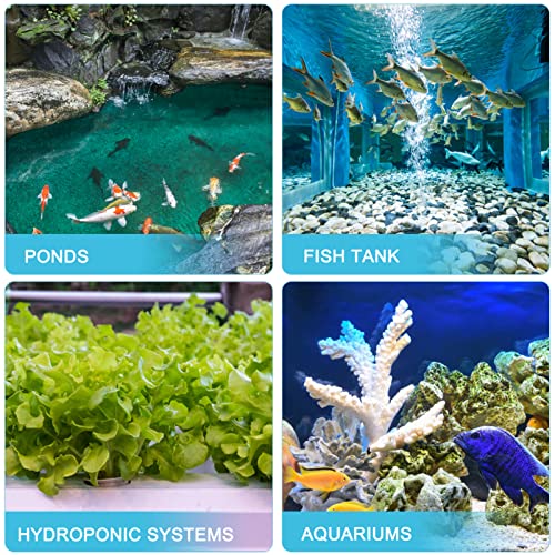 POPETPOP Pequeñas Piedras de Aire Redondo 4Pcs Tanque de Pescado Burbuja de Aire Acuario de Acuarios Piedra de Oxígeno para Acuario Difusor de Oxígeno Fish Tank Hydroponic Bump