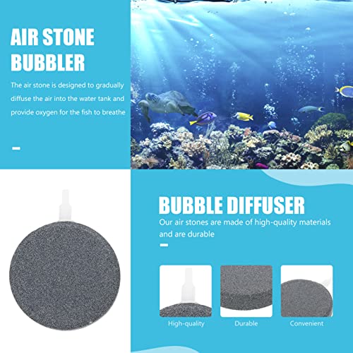 POPETPOP Pequeñas Piedras de Aire Redondo 4Pcs Tanque de Pescado Burbuja de Aire Acuario de Acuarios Piedra de Oxígeno para Acuario Difusor de Oxígeno Fish Tank Hydroponic Bump