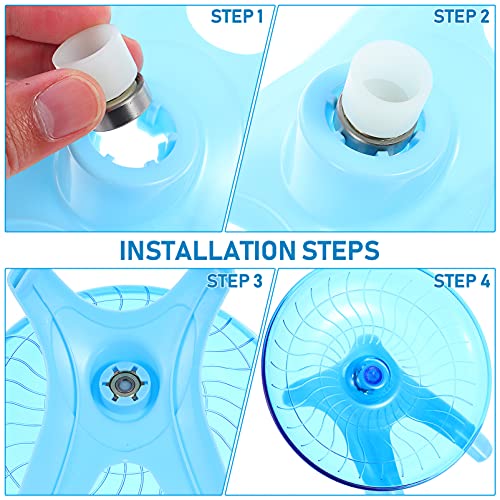 POPETPOP Platillo Volador Rueda de Hámster- Chinchilla Platillo Volador Platillo Volador Rueda de Correr para Hámster Pequeño Rueda de Ejercicio