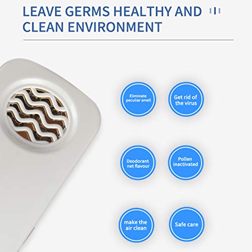 Portátil O3 Generador Ozone Generator Purificar el Aire para Eliminación de Olores, Limpiador Esterilizador para Habitaciones, Mascotas, Automóvil