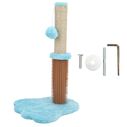 Poste Rascador para Gatos Centro de Actividades para Gatos 19 Pulgadas Poste de Sisal Natural Y Alfombra Árbol Trepador para Gatos Poste Trepador para Rascadores de(Cat Claw Bottom Cat Post-Rosa)