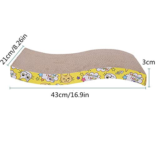 ppactvo Rascador Gatos Rascadores De Gatos Rascadores De CartóN para Gatos con DiseñO De Texturas De Rayado De Primera Calidad Almohadilla De Rascado Duradera Reversible l