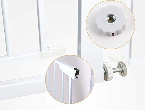 Presión Fit puertas del bebé de seguridad for escaleras Puerta pasillos, Valla Puerta del perro casero de seguridad del bebé de Gates con paseo a través de la puerta, cierre automático, de dos vías de
