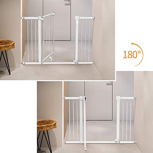 Presión Fit puertas del bebé de seguridad for escaleras Puerta pasillos, Valla Puerta del perro casero de seguridad del bebé de Gates con paseo a través de la puerta, cierre automático, de dos vías de
