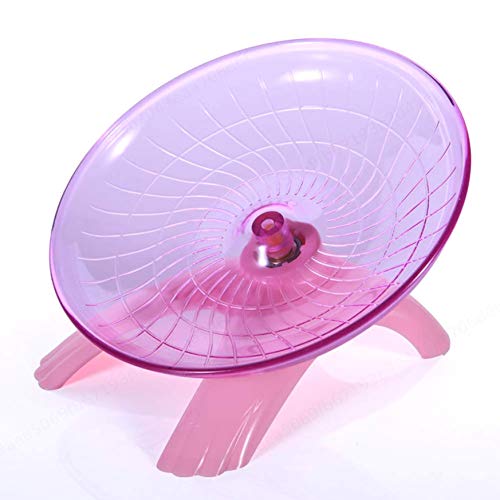 PRINDIY rueda para hámster para mascotas voladora de la masa de la bicicleta estática ratón disco disco de juguete robusto accesorios