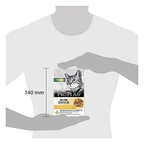 Pro PLAN – Nutrisavour Sterilised al pollo – Bolsas para gatos adulto, 85 g, 1 unidad