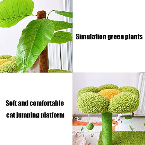 Productos de Estilo de Vida para Mascotas Torre Creativa de árbol de condominio para Gatos de 85 cm, Marco de Escalada para Gatos con Forma de árbol de plátano, Torre de Juegos para Gatos, rascador p