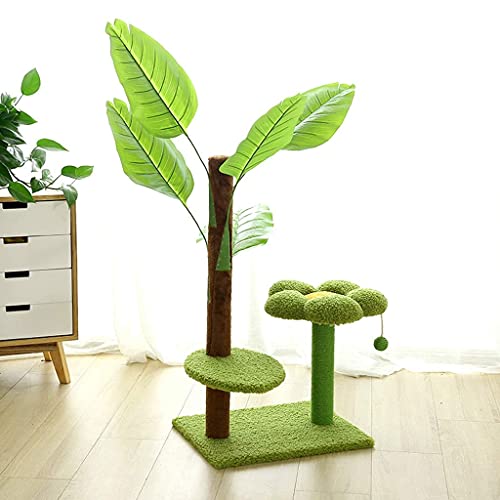Productos de Estilo de Vida para Mascotas Torre Creativa de árbol de condominio para Gatos de 85 cm, Marco de Escalada para Gatos con Forma de árbol de plátano, Torre de Juegos para Gatos, rascador p