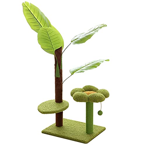 Productos de Estilo de Vida para Mascotas Torre Creativa de árbol de condominio para Gatos de 85 cm, Marco de Escalada para Gatos con Forma de árbol de plátano, Torre de Juegos para Gatos, rascador p