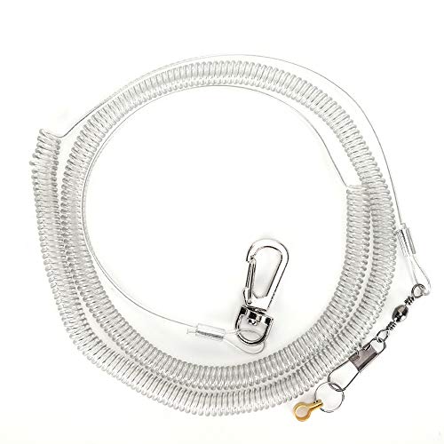 Pssopp Arnés de pájaro Correa Anti-mordida Cuerda de Entrenamiento de Vuelo Cadena de pie de Mascota para cacatúas Periquitos Guacamayos Agapornis Suministros para pájaros(8.5MM)