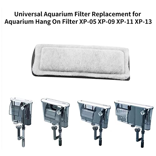 Pssopp Cartuchos de Filtro de carbón Activado para el Tanque de Peces de reemplazo del Filtro Interno de Bio-química para Acuario de Cristal para XP-05 09 11 13 o XP-03 03B(XP-05 09 11)