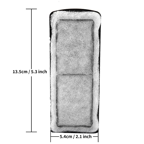 Pssopp Cartuchos de Filtro de carbón Activado para el Tanque de Peces de reemplazo del Filtro Interno de Bio-química para Acuario de Cristal para XP-05 09 11 13 o XP-03 03B(XP-05 09 11)