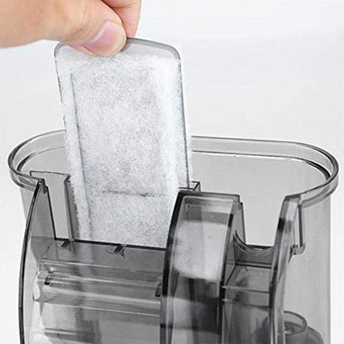 Pssopp Cartuchos de Filtro de carbón Activado para el Tanque de Peces de reemplazo del Filtro Interno de Bio-química para Acuario de Cristal para XP-05 09 11 13 o XP-03 03B(XP-05 09 11)