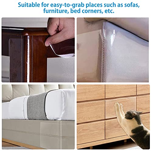 Pssopp Etiqueta engomada del Protector del Gato del Animal doméstico Etiqueta engomada del Protector del rasguño del Perro Mascota Etiqueta del rascador del Gato Muebles de Calidad PVC Gato Sofá (L)