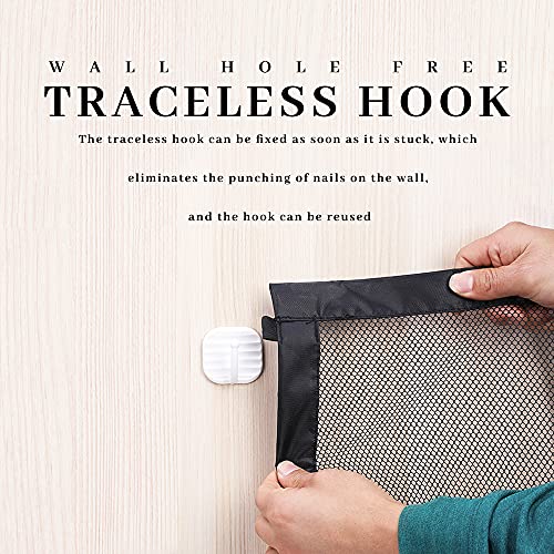 Puerta para Perros Hillylolly 117 x 88 cm Barrera para Perros, Vallas para Perros, Puerta Magica Perros, Puerta para Perros Extensible, Barrera Perros Casa, Barrera Bebe Escaleras, Puertas para Perros