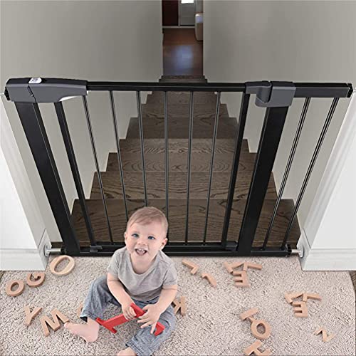 Puertas De Escaleras Puertas Metálicas Puertas De Seguridad 30 En A 32 En, +2.76 +5.51 +11.02 En Ancho, Casero Barrera Para Mascotas Para Niños, única 90 ° De Dos Vías Abiertas / Puertas De La Estadía