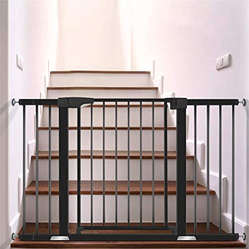 Puertas De Escaleras Puertas Metálicas Puertas De Seguridad 30 En A 32 En, +2.76 +5.51 +11.02 En Ancho, Casero Barrera Para Mascotas Para Niños, única 90 ° De Dos Vías Abiertas / Puertas De La Estadía