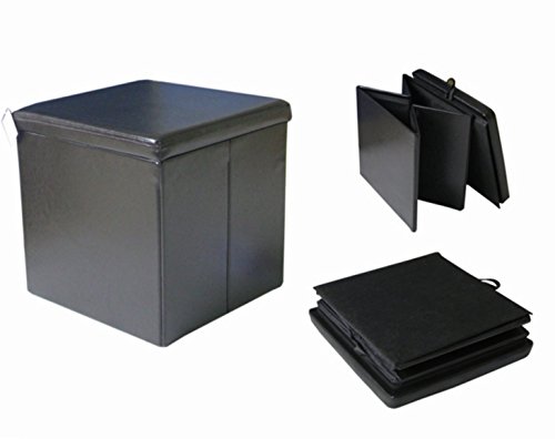 Puff Perro Plegable Cama Viaje Caseta (Negro)
