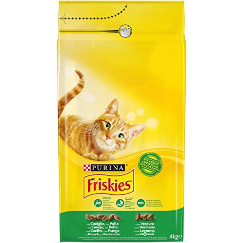 Purina Friskies Adulto Gato con Conejo, Pollo y Verduras - 4 kg