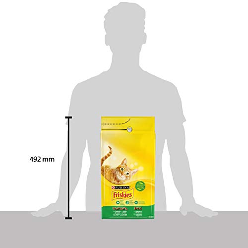 Purina Friskies Adulto Gato con Conejo, Pollo y Verduras - 4 kg