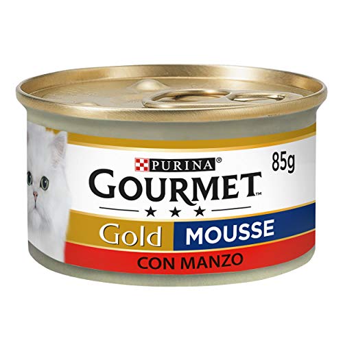 Purina Gourmet Gold Húmedo Gato espuma, 24 latas de 85 g cada una, paquete de 24 x 85 g