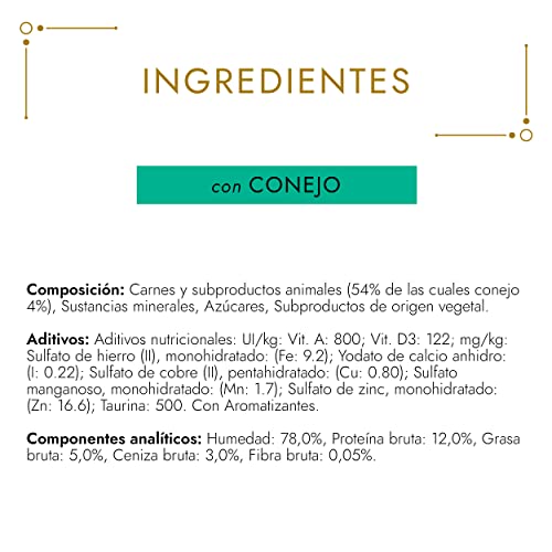 Purina Gourmet Gold Tarrine comida para gatos con Conejo 24 x 85 g