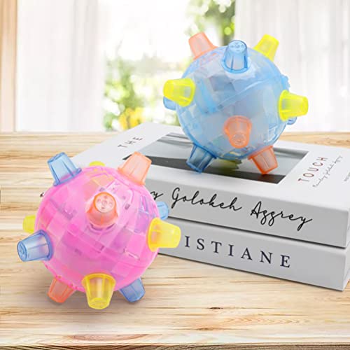 QCSTORE Bola de juguete interactiva para perros, LED con luz y música, juguete para perros que brilla en la oscuridad