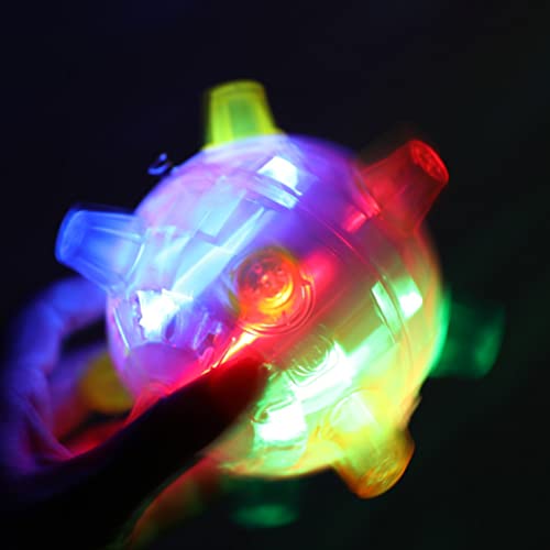 QCSTORE Bola de juguete interactiva para perros, LED con luz y música, juguete para perros que brilla en la oscuridad