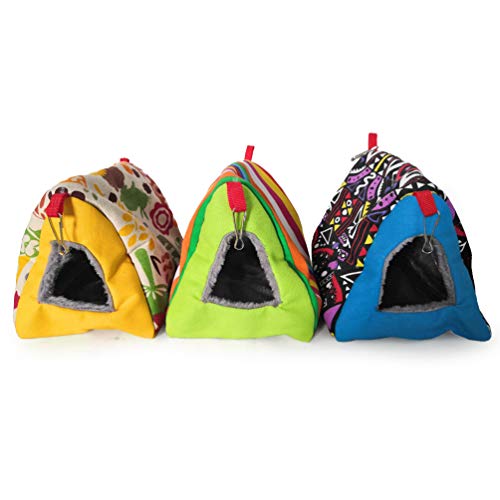 qintaiourty - Hamaca para pájaros (doble agujero), diseño de nido de pájaros, para colgar, para loros pequeños y medianos)