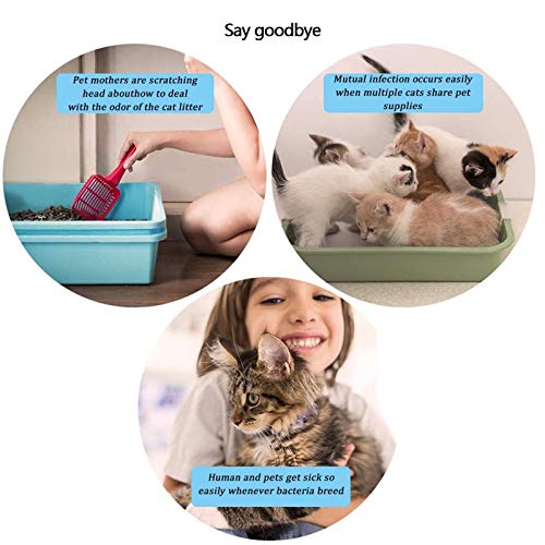 QJJML Desodorante Inteligente para Perros Y Gatos,Purificador De Aire para Eliminar Olores De Mascotas,Detección De Infrarrojos,Ambientador De Arena para Gatos,Caja para Gatos