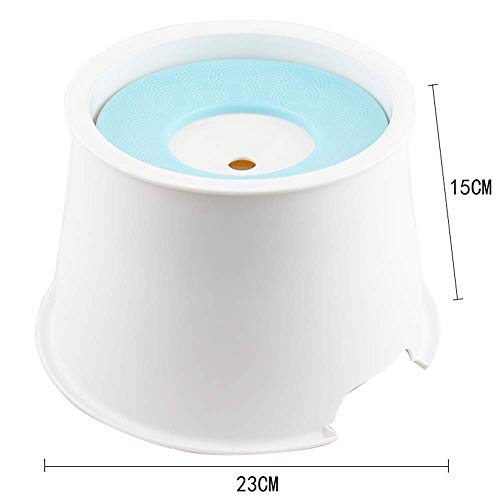 QWEA comedero automático para Gatos, Rosa, Boca no mojada, Cuenco de Agua Flotante Separado, dispensador de Agua Anti-vuelco, dispensador de Agua para Perros, Mascotas, Cuenca ABS
