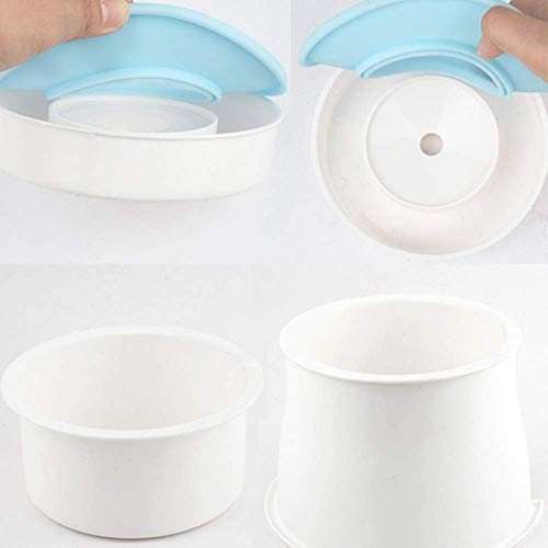 QWEA comedero automático para Gatos, Rosa, Boca no mojada, Cuenco de Agua Flotante Separado, dispensador de Agua Anti-vuelco, dispensador de Agua para Perros, Mascotas, Cuenca ABS