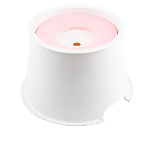 QWEA comedero automático para Gatos, Rosa, Boca no mojada, Cuenco de Agua Flotante Separado, dispensador de Agua Anti-vuelco, dispensador de Agua para Perros, Mascotas, Cuenca ABS