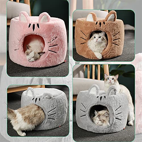 QWEQWE Casa de Gato extraíble Casa de Perro Casa de Perro Kennel Nest Casa Cojín Sofá Sofá Casa Casa Mascota Cat Rug Cat Accesorios Accesorios Pet (Color : Blanket 01, Size : L02)