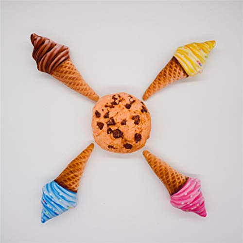 QWEQWE Catnip Toys para Gatos Gatitos Murdo Resistente a la mordida Simulated Cat Toy Pet Product (Color : Chocolate Ice Cream)