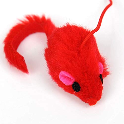QWEQWE Pet Gato Juguete Lindo diseño ratón Palo Teaser Varita Juguete plástico para Juguetes de Gato Mascota Gato de Gato Gordo Gato Lindo (Color : As Show)