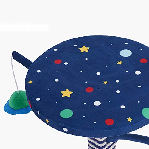 Rascador de Gatos Cielo estrellado - gato que rasguña el poste, 17.3" Scratch árbol del gato Alto, gato del poste con el balón colgado, Rascador Cat durable con la cuerda de sisal Árbol para Gatos