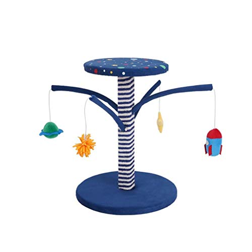 Rascador de Gatos Cielo estrellado - gato que rasguña el poste, 17.3" Scratch árbol del gato Alto, gato del poste con el balón colgado, Rascador Cat durable con la cuerda de sisal Árbol para Gatos