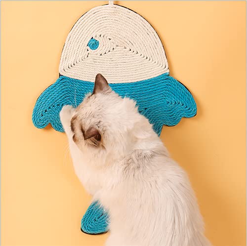 Rascador para gatos, cartón de sisal, protección contra arañazos, antideslizante, para colgar en la pared, para gatos y exteriores, para proteger el suelo