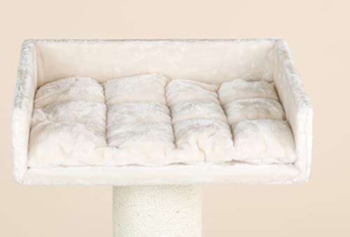 Rascador para gatos grandes Royalty PLUS Beige baratos arbol xxl maine coon gato adultos con hamaca gigante sisal muebles sofa escalador torre Árboles rascadores cama cueva repuesto medianos