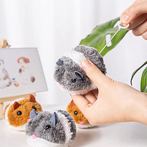 Ratones para Gatos de Peluche,Forreen 6 Piezas Juguetes para Gatos Interactivo Raton Juguete Gato Ratones para Gatos Que Se Mueven para Ejercitar Gatos y Gatitos
