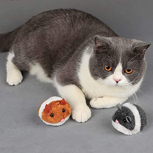 Ratones para Gatos de Peluche,Forreen 6 Piezas Juguetes para Gatos Interactivo Raton Juguete Gato Ratones para Gatos Que Se Mueven para Ejercitar Gatos y Gatitos