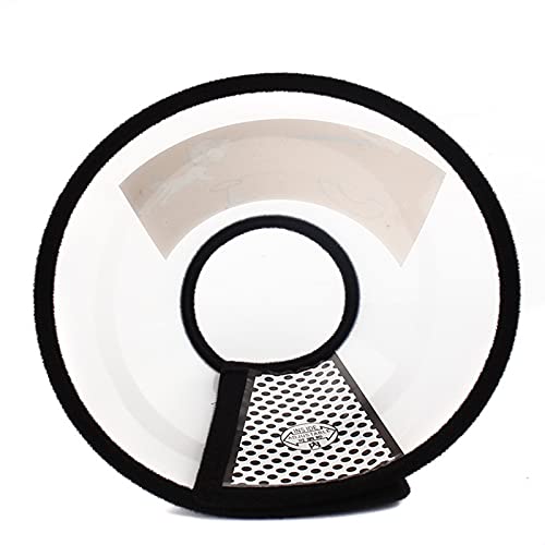 Recuperación De Cono para Mascotas, Collar Protector Cono Ajustable para Mascotas, Curación Cono Heridas para Lamidas, Cono De Plástico Transpirable Cuello (1)