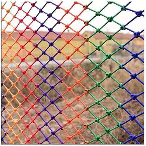 red balcon Red de seguridad en la escalera al aire libre, patio de recreo Cuerda de cuerda Nylon NET CARGO SWING IMPERSHIBLE, Decoración de color NIÑOS NIÑOS PROTECCIÓN RED ( tamaño : 2x3m(6x9ft) )