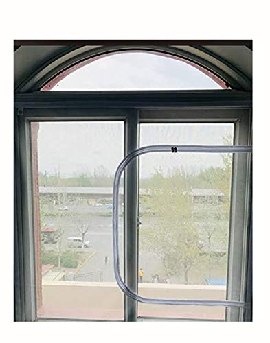 Red de protección para gatos con cremallera para ventanas, mosquitera y mosquitera, autoadhesiva, para ventana