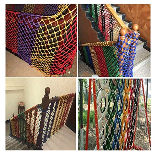 Red de Protección Válida para Múltiples Usos Ideal Color Decorativo Red de Seguridad Red de Seguridad Para Niños Balcón Malla Red de Guardería Red de Protección Escaleras Resistentes A La Rotura Gato