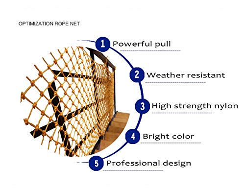 Red de Protección Válida para Múltiples Usos Ideal Cubierta De Carga Interior Niño Mascota  Red De Balcón De Protección De Escalera Red De Cuerda De Valla Resistente A Roturas  Jardín De Infancia Deco